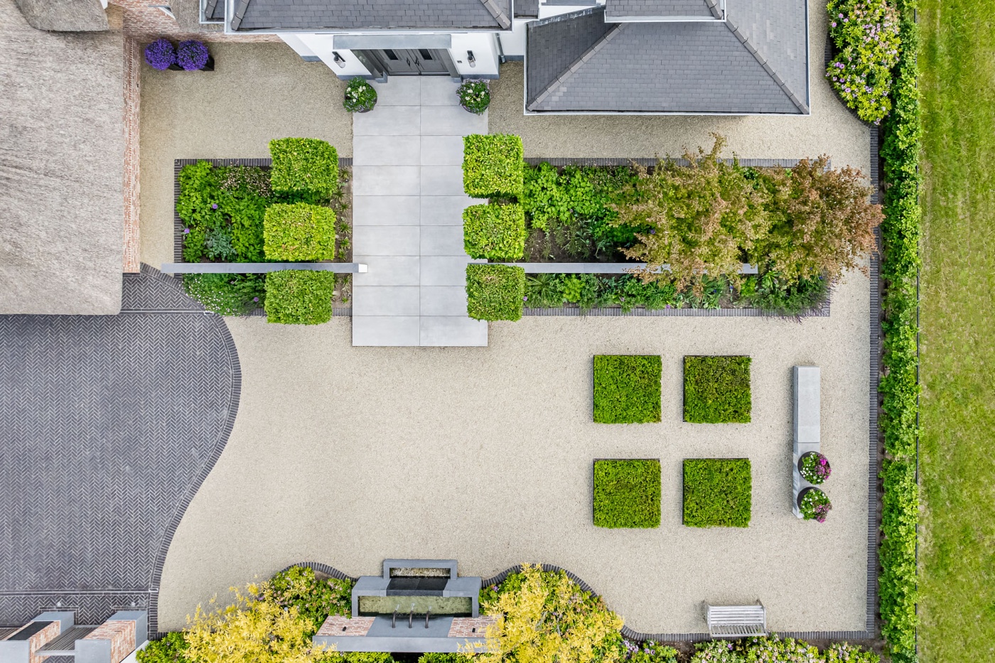 Landelijke luxe tuin