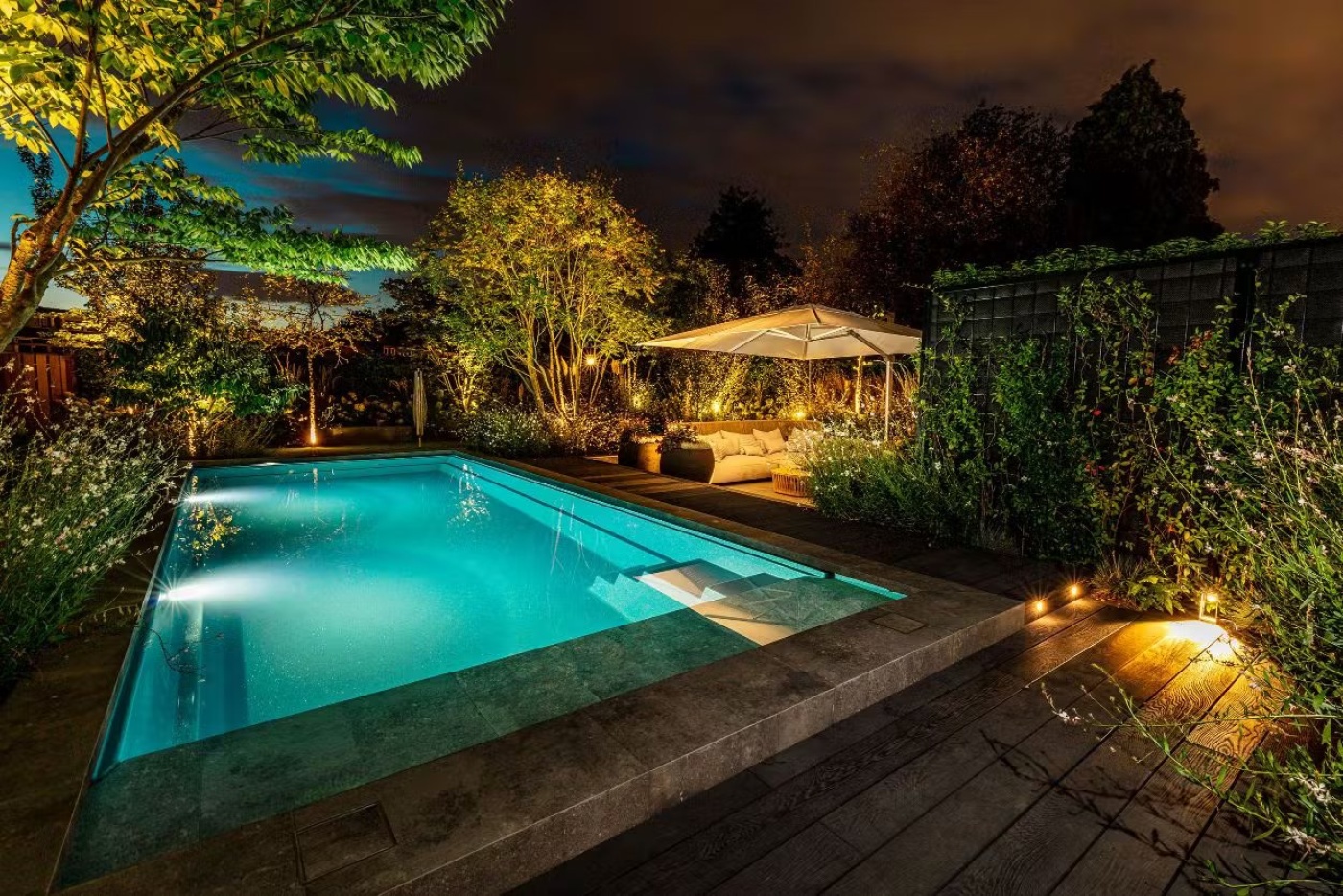 Luxe welness tuin