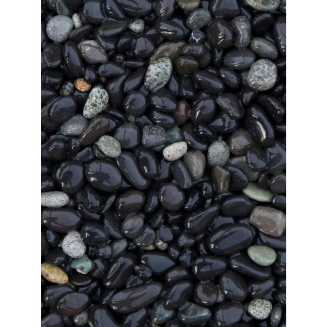 Afbeelding 2 Beach pebbles zwart 5/8mm
