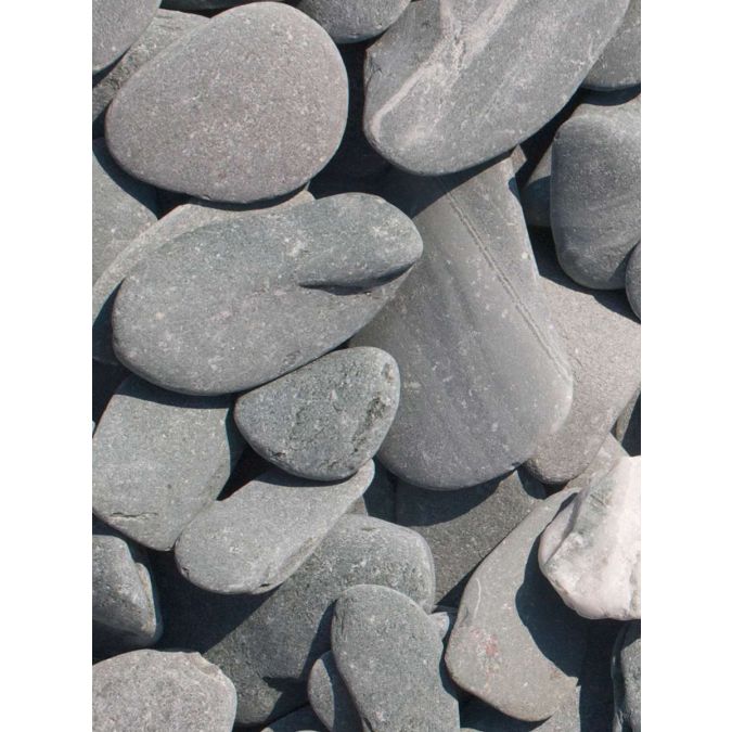 Afbeelding 2 Flat pebbles Groen 30/60mm