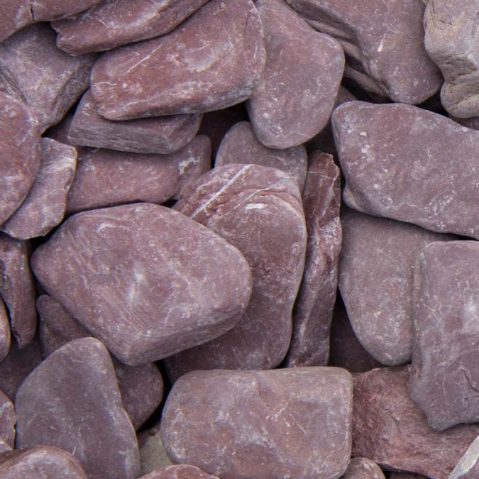 Afbeelding 1 Flat pebbles Paars 30/60mm