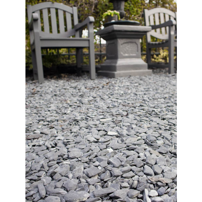 Afbeelding 3 Flat pebbles Zwart 15/30mm