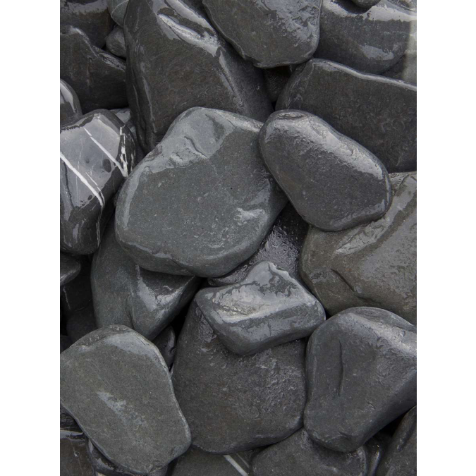 Afbeelding 3 Flat pebbles Zwart 30/60mm