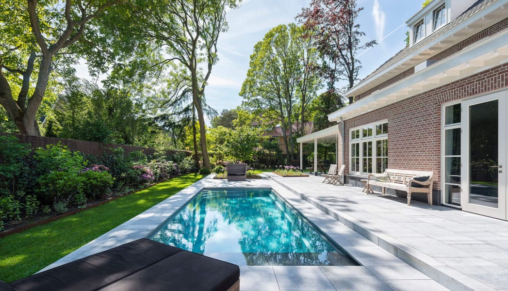 Afbeelding Tuin met Belgisch hardsteen