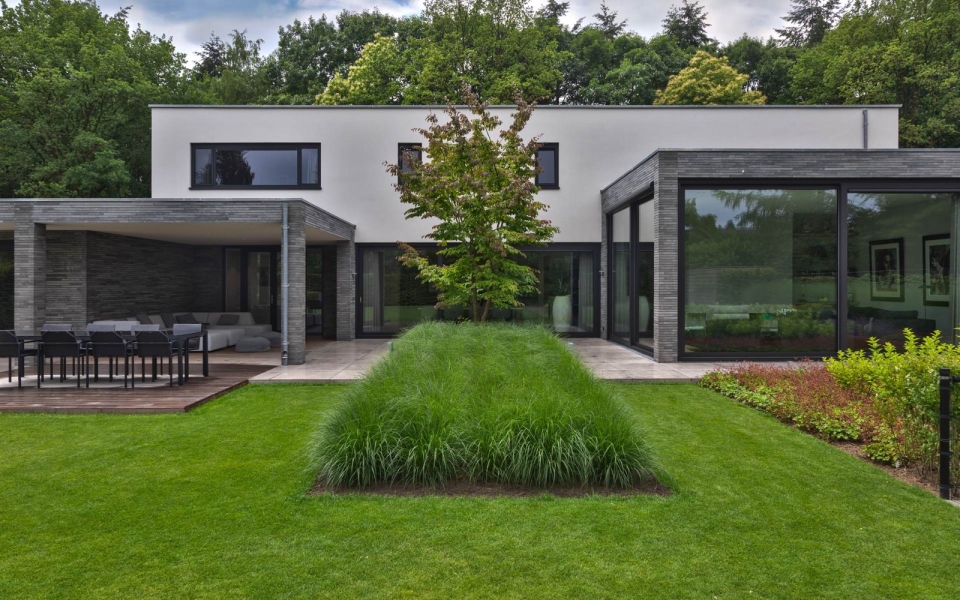 Afbeelding Strakke tuin met groene