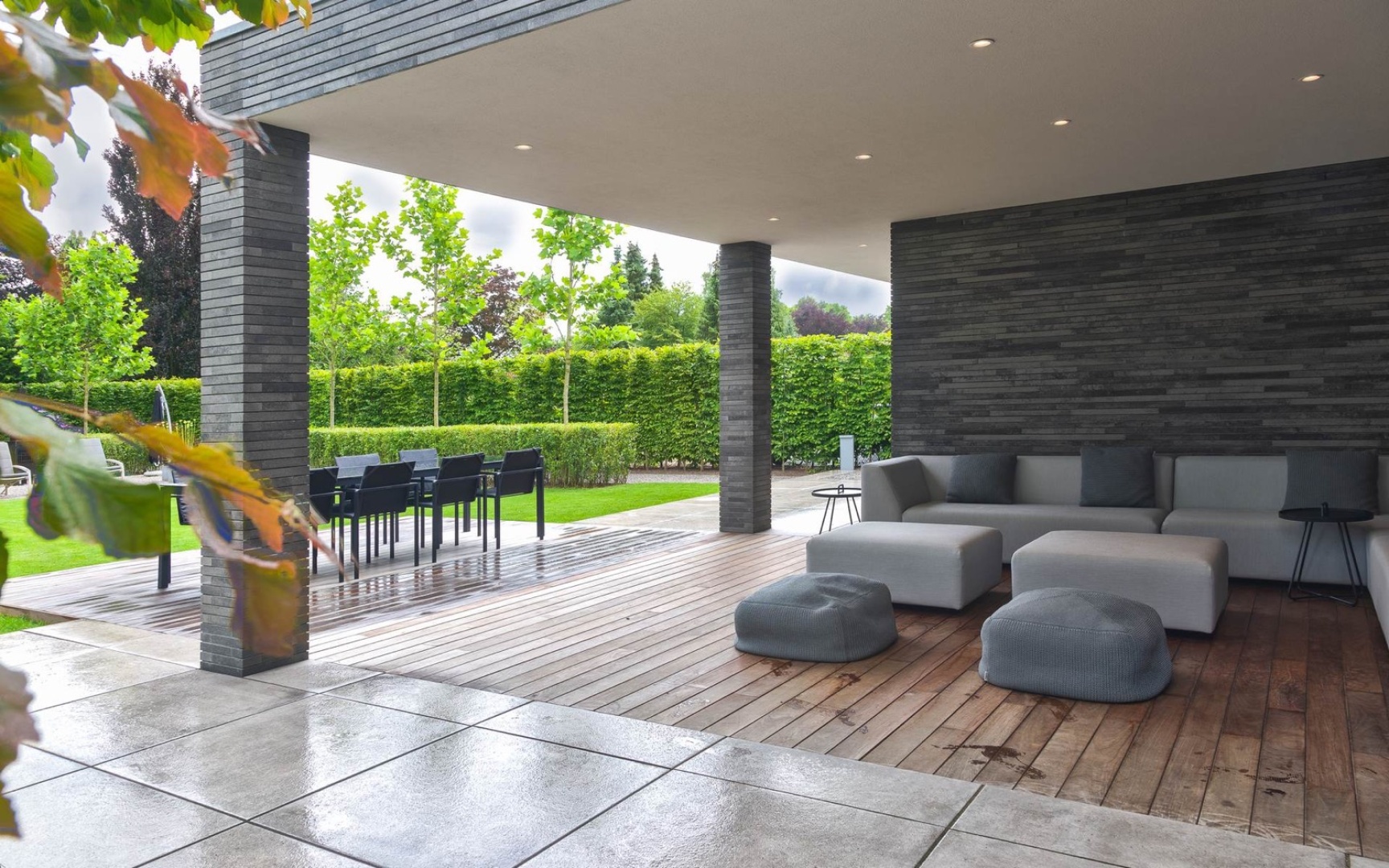 Afbeelding Strakke tuin met groene 8